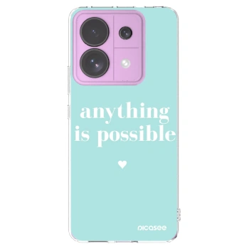 Picasee Xiaomi Redmi Note 13 Pro 5G Hülle - Transparentes Silikon - Anything is possible