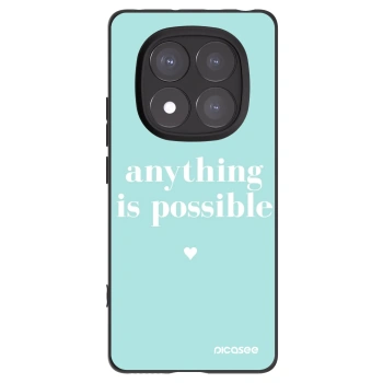 Picasee Xiaomi Redmi Note 14 Pro+ 5G Hülle - Schwarzes Silikon - Anything is possible