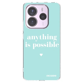Picasee Xiaomi Redmi Note 14 5G Hülle - Transparentes Silikon - Anything is possible