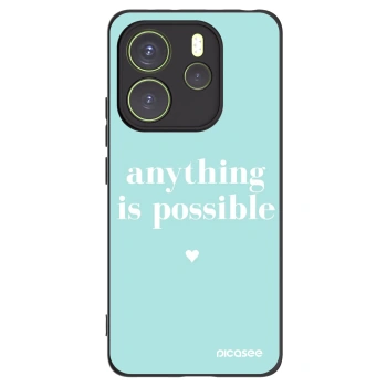 Picasee Xiaomi Redmi Note 14 4G Hülle - Schwarzes Silikon - Anything is possible