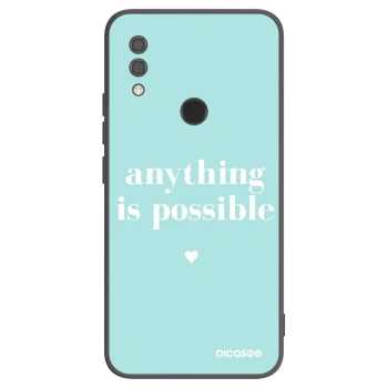 Picasee Xiaomi Redmi 7 Hülle - Schwarzes Silikon - Anything is possible