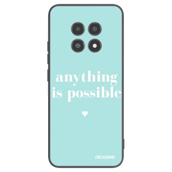 Picasee Realme 12X Hülle - Schwarzes Silikon - Anything is possible