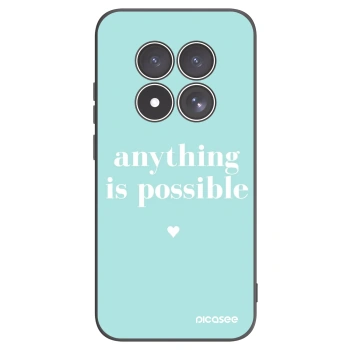 Picasee Xiaomi Redmi Note 15 Pro 5G Hülle - Schwarzes Silikon - Anything is possible