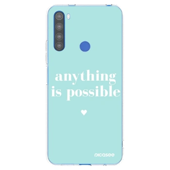 Picasee Xiaomi Redmi Note 8T Hülle - Transparentes Silikon - Anything is possible
