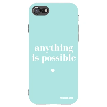 Picasee Apple iPhone SE 2020 Hülle - Transparentes Silikon - Anything is possible