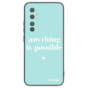 Picasee Xiaomi Mi Note 10 Lite Hülle - Schwarzes Silikon - Anything is possible