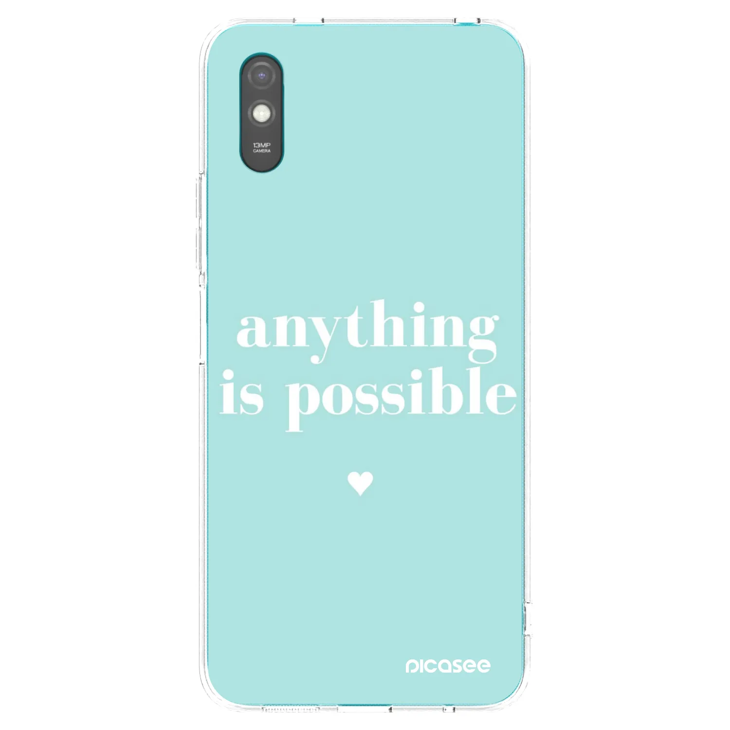 Picasee Xiaomi Redmi 9A Hülle - Transparentes Silikon - Anything is possible