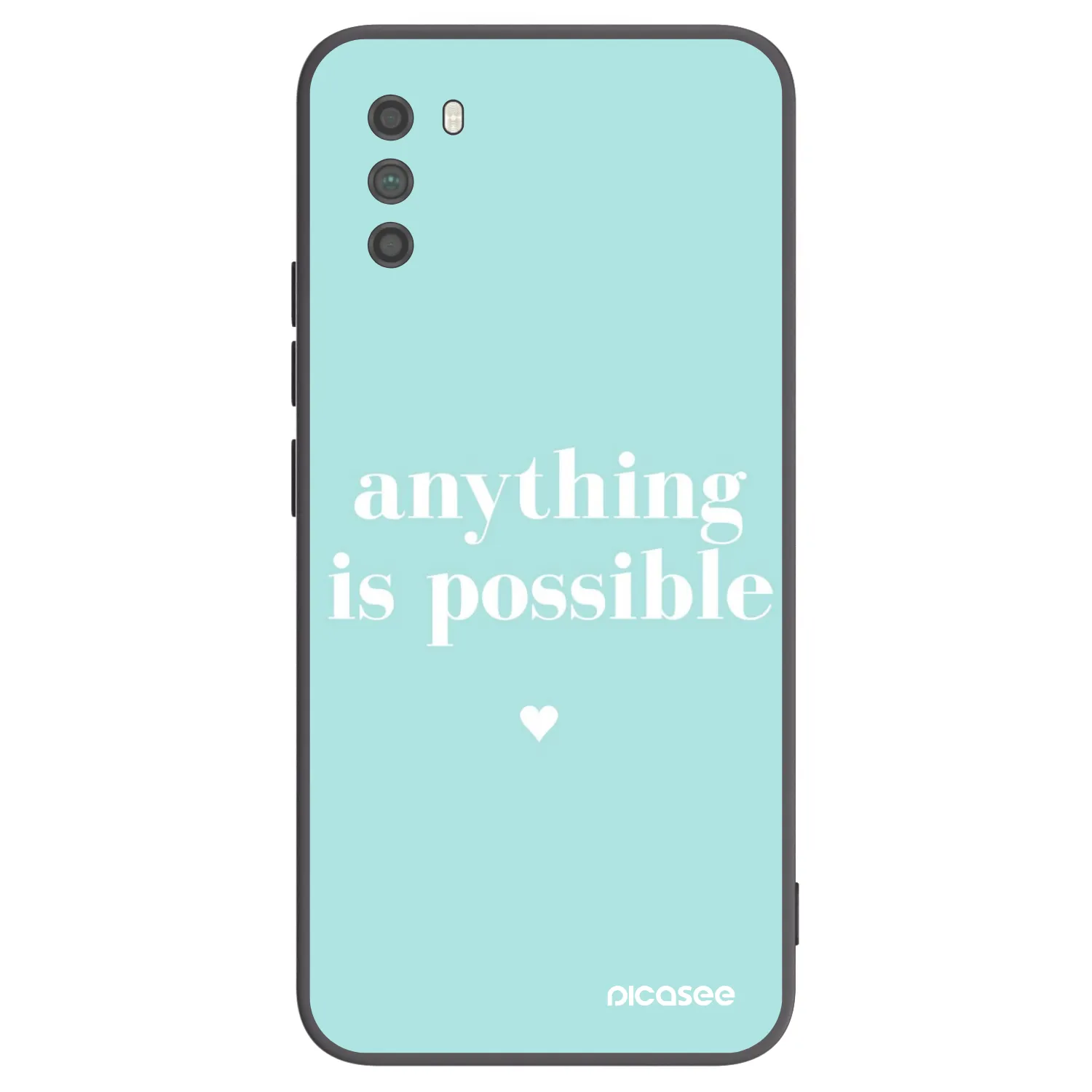 Picasee Xiaomi Poco M3 Hülle - Schwarzes Silikon - Anything is possible