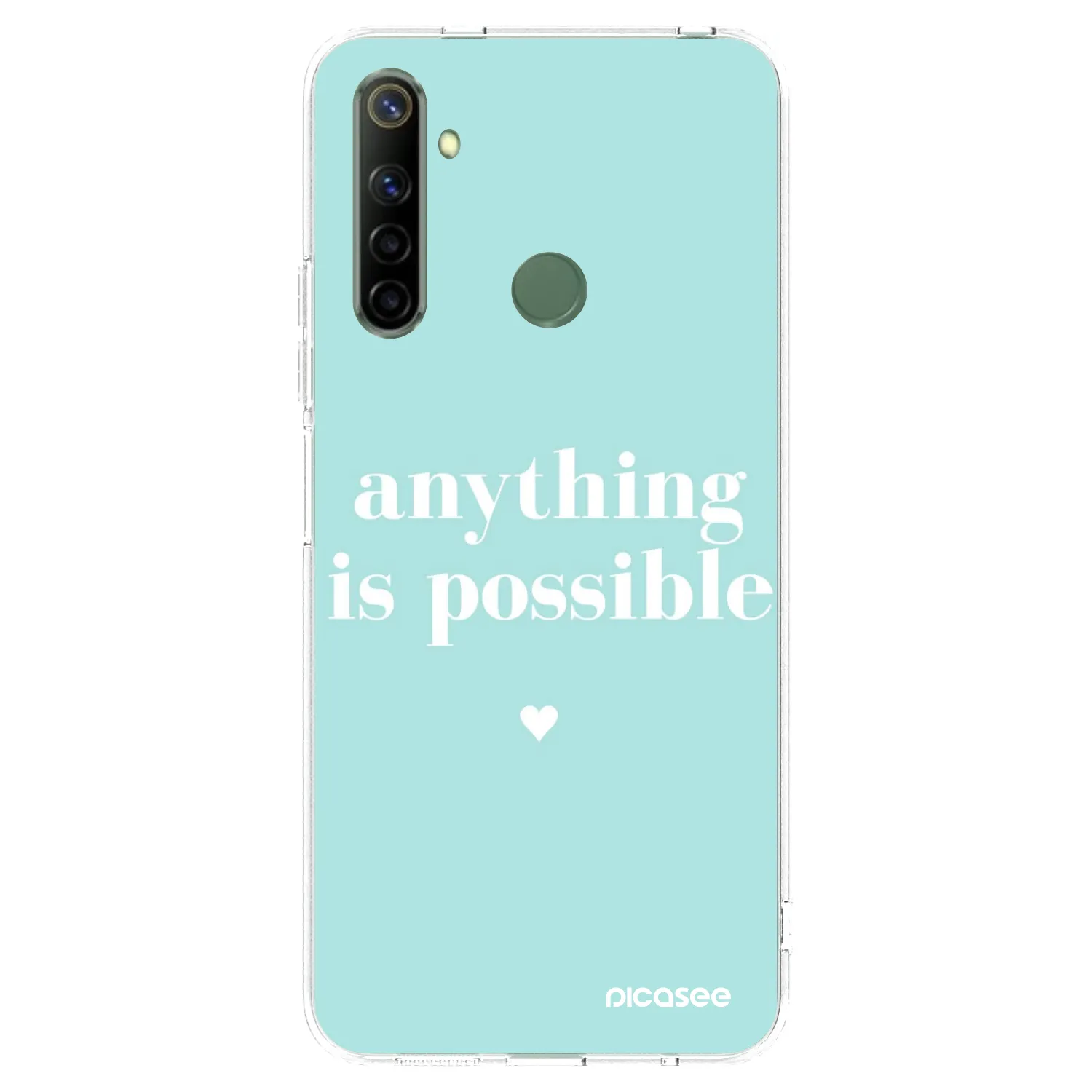 Picasee Realme 6i Hülle - Transparentes Silikon - Anything is possible