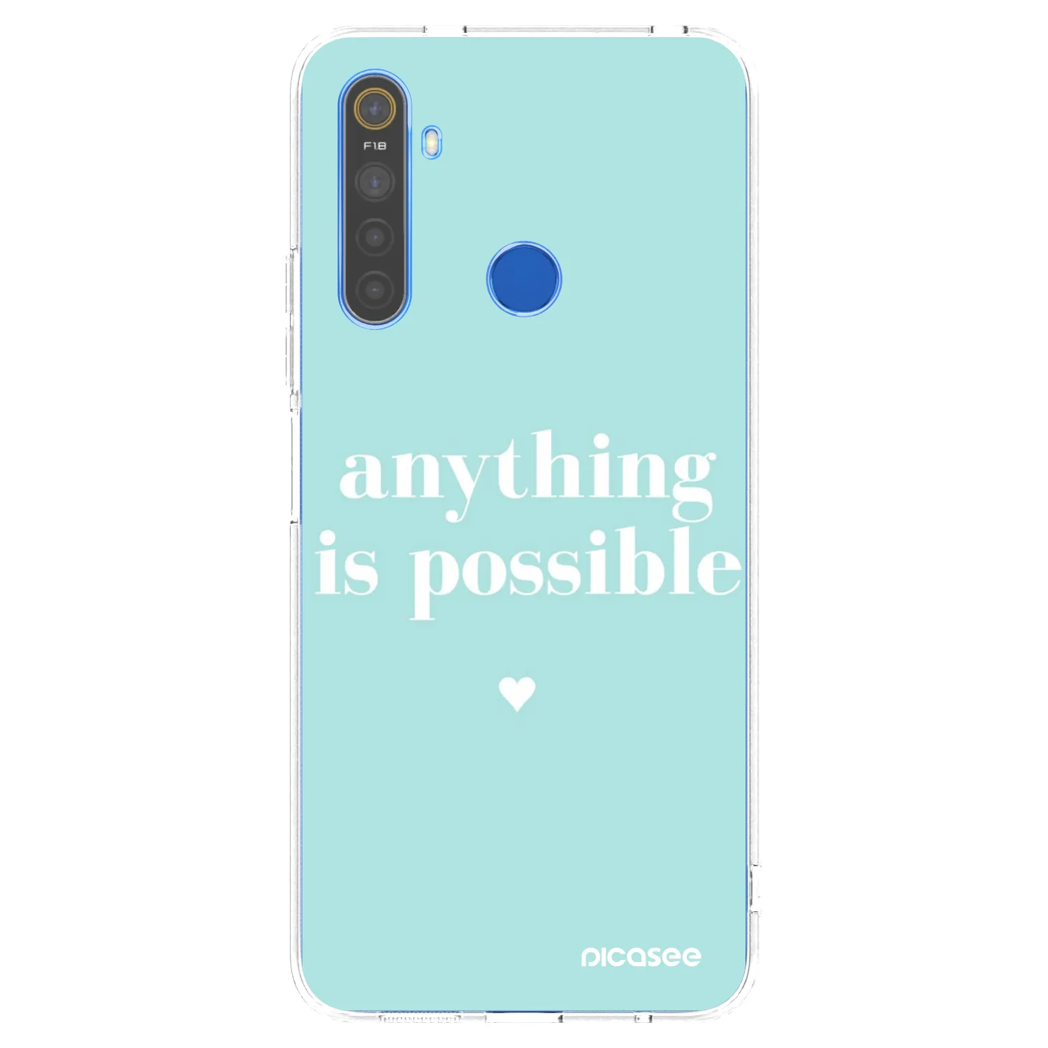 Picasee Realme 5 Hülle - Transparentes Silikon - Anything is possible