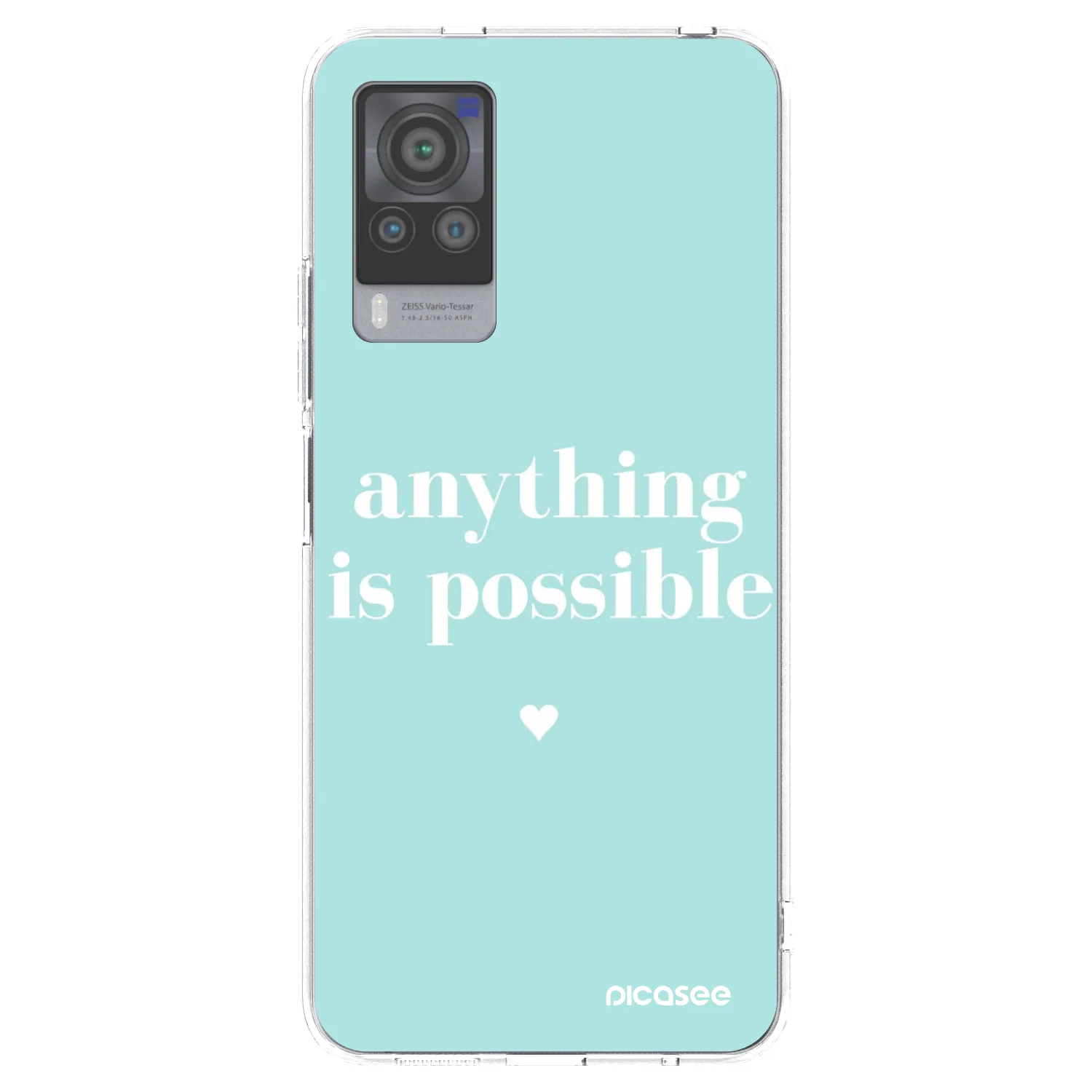 Picasee Vivo X60 Pro 5G Hülle - Transparentes Silikon - Anything is possible
