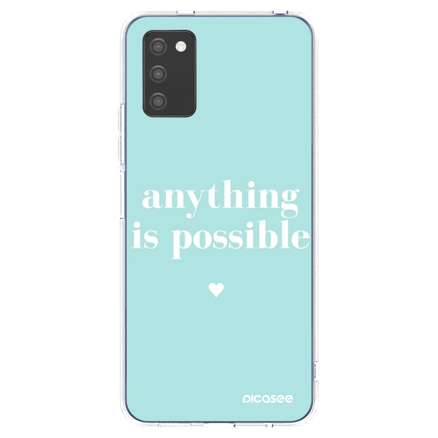 Picasee Samsung Galaxy A03s A037G Hülle - Transparentes Silikon - Anything is possible