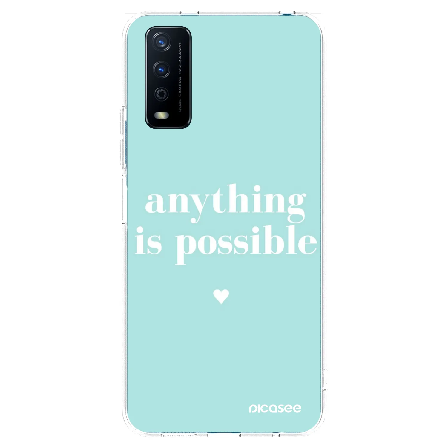 Picasee Vivo Y11s Hülle - Transparentes Silikon - Anything is possible