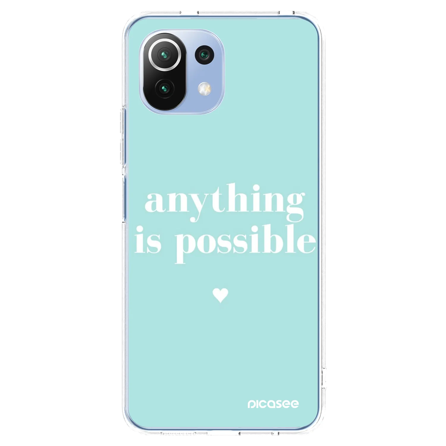 Picasee Xiaomi 11 Lite 5G NE Hülle - Transparentes Silikon - Anything is possible