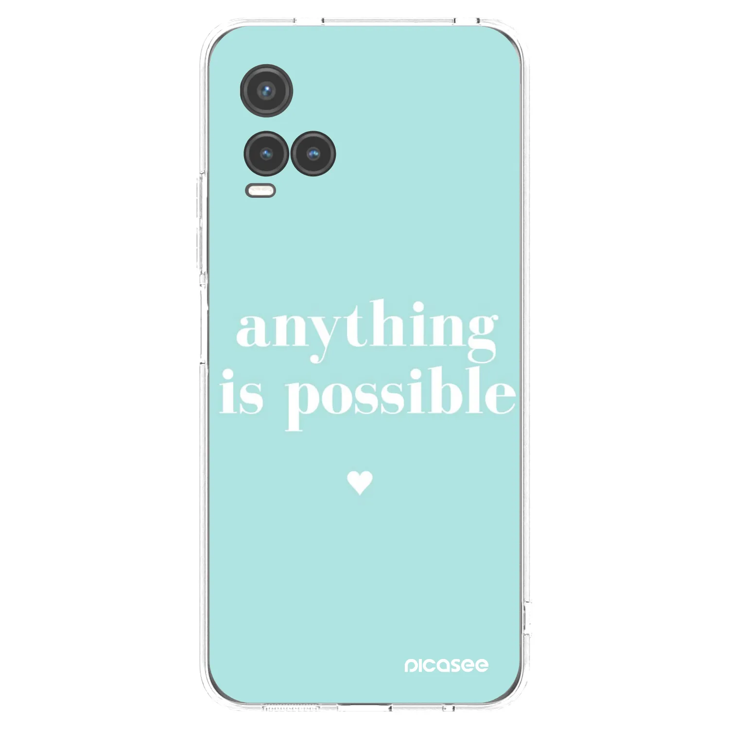 Picasee Vivo Y33s Hülle - Transparentes Silikon - Anything is possible