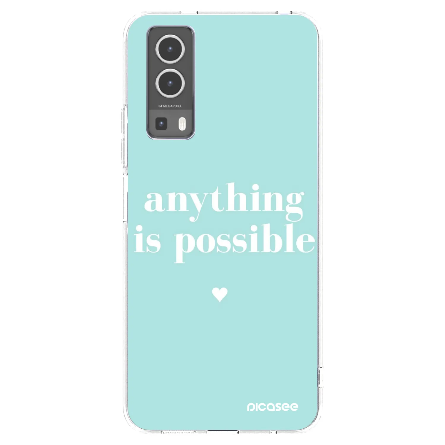 Picasee Vivo Y72 5G Hülle - Transparentes Silikon - Anything is possible