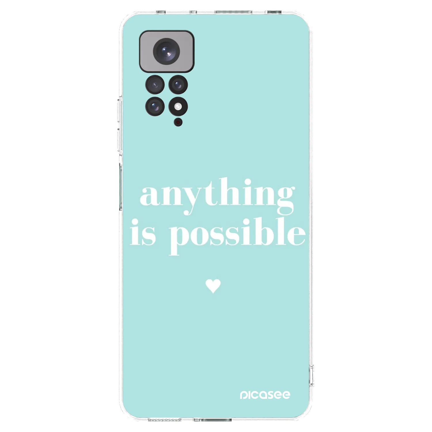 Picasee Xiaomi Redmi Note 11S 4G Hülle - Transparentes Silikon - Anything is possible