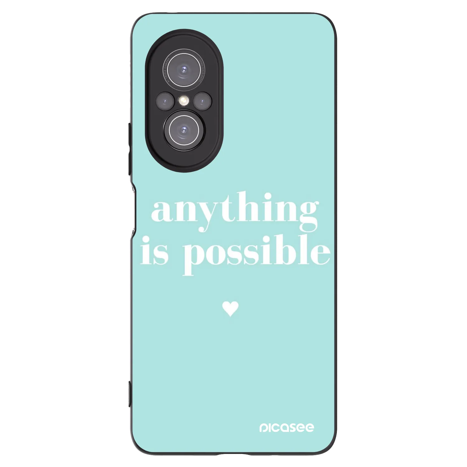 Picasee Huawei Nova 9 SE Hülle - Schwarzes Silikon - Anything is possible