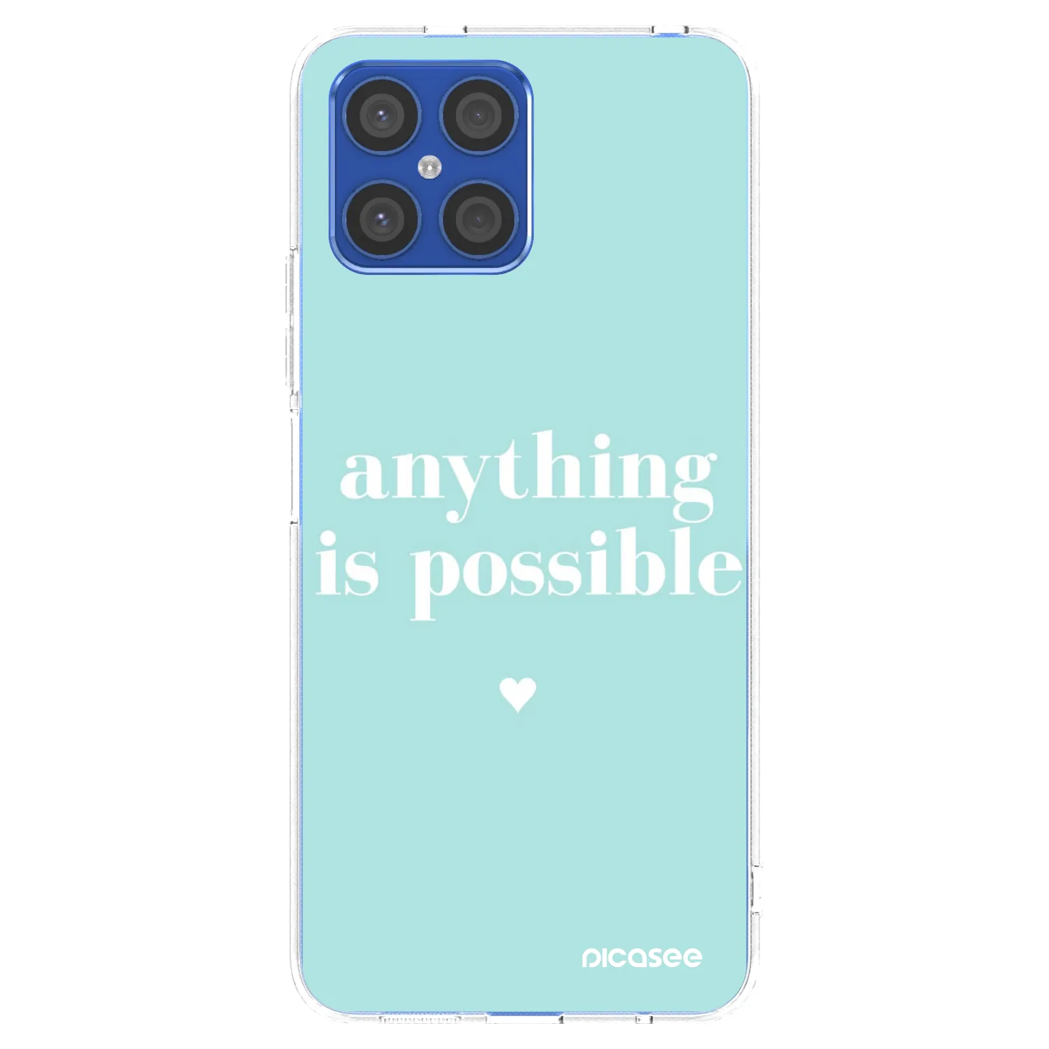 Picasee Honor X8 4G Hülle - Transparentes Silikon - Anything is possible