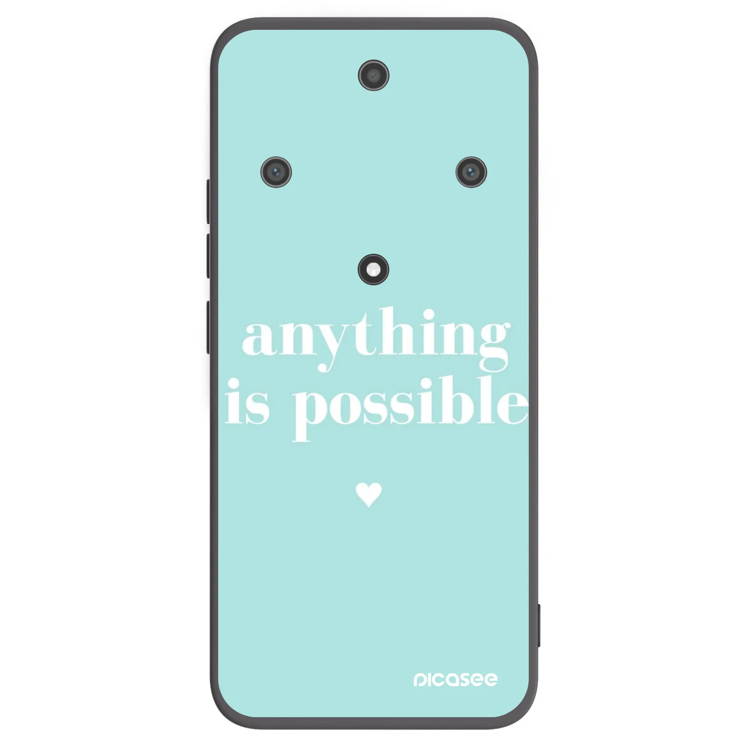 Picasee Honor Magic5 Lite 5G Hülle - Schwarzes Silikon - Anything is possible