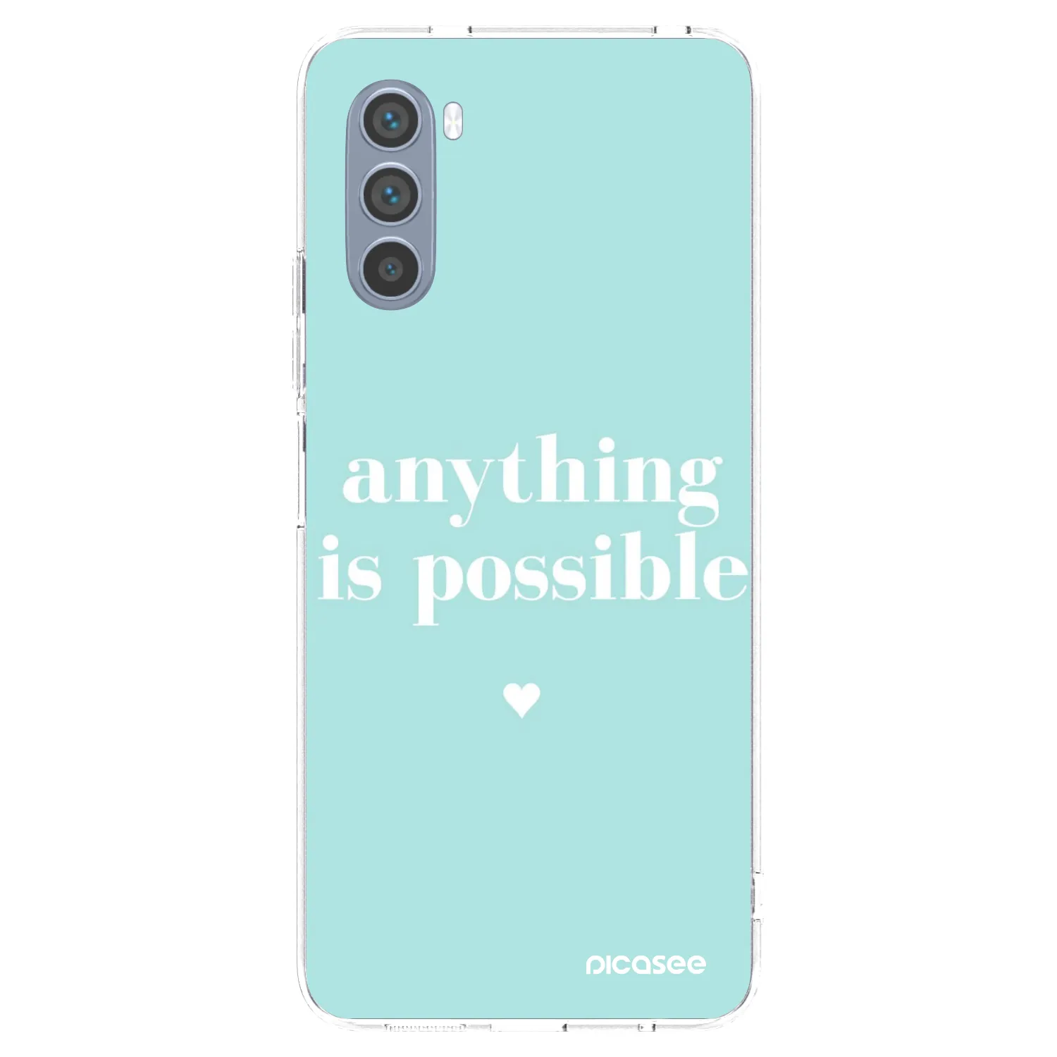 Picasee Motorola Moto G62 Hülle - Transparentes Silikon - Anything is possible