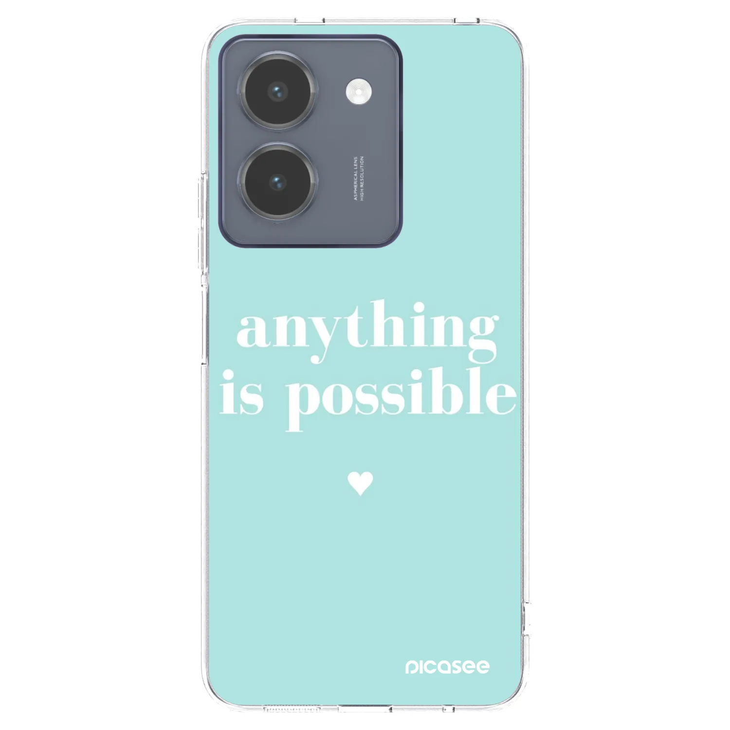 Picasee Vivo Y36 4G Hülle - Transparentes Silikon - Anything is possible