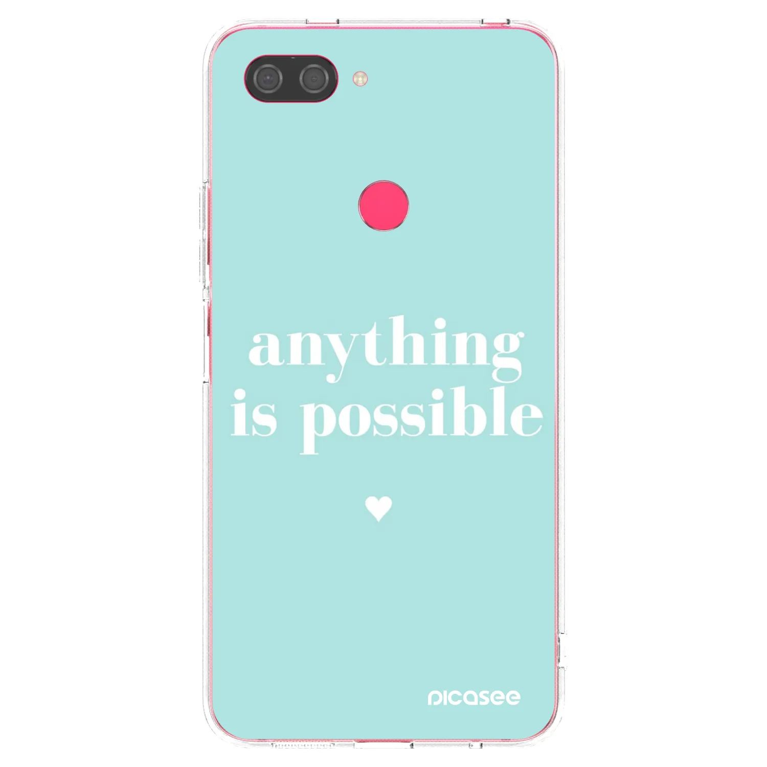 Picasee Xiaomi Mi 8 Lite Hülle - Transparentes Silikon - Anything is possible