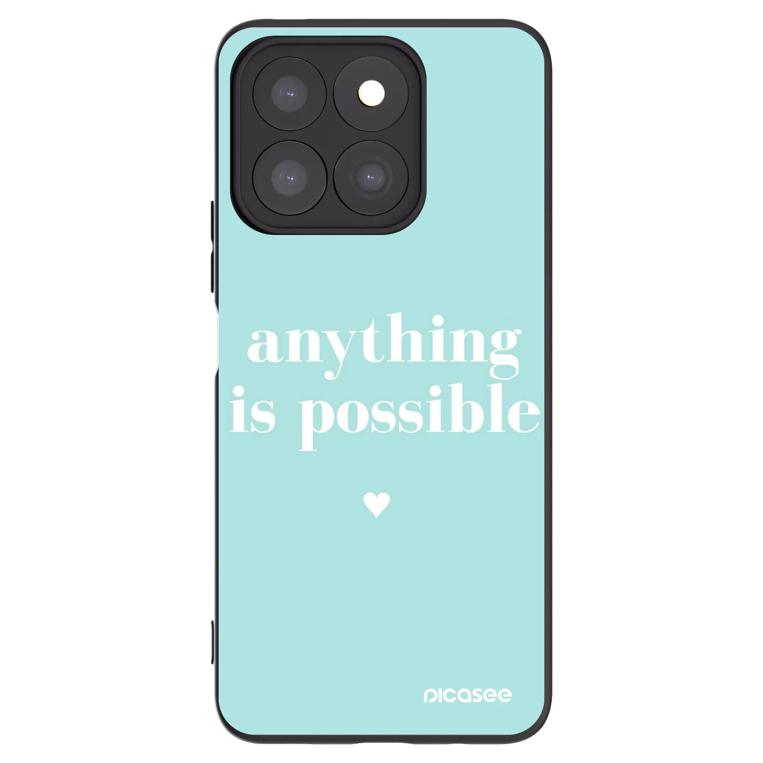 Picasee Honor X8b Hülle - Schwarzes Silikon - Anything is possible