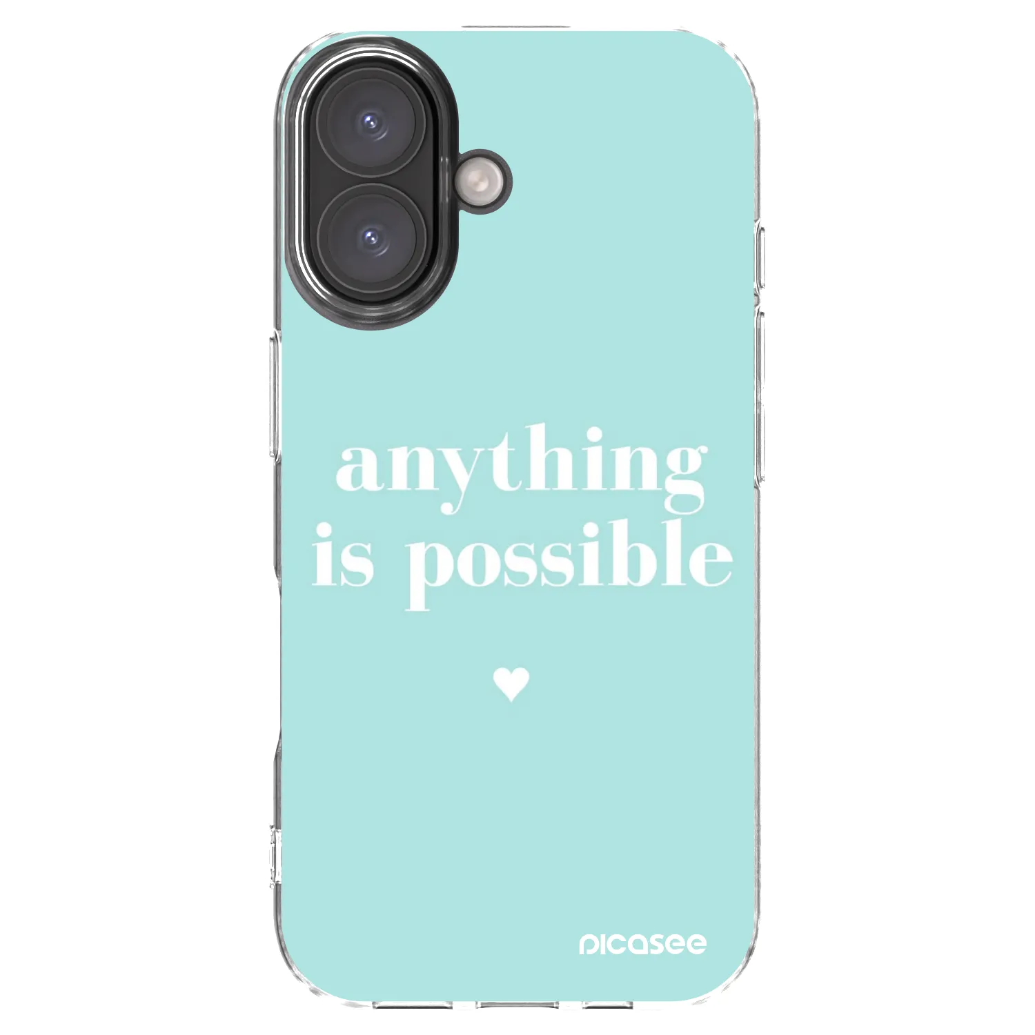 Picasee Apple iPhone 16 Hülle - Transparentes Silikon - Anything is possible
