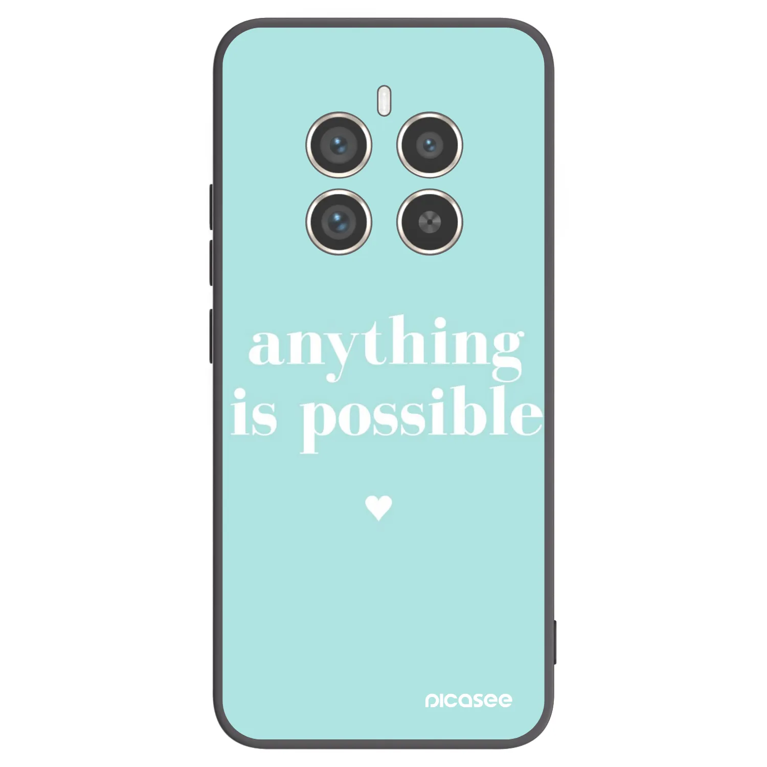 Picasee Realme 12 Pro 5G Hülle - Schwarzes Silikon - Anything is possible