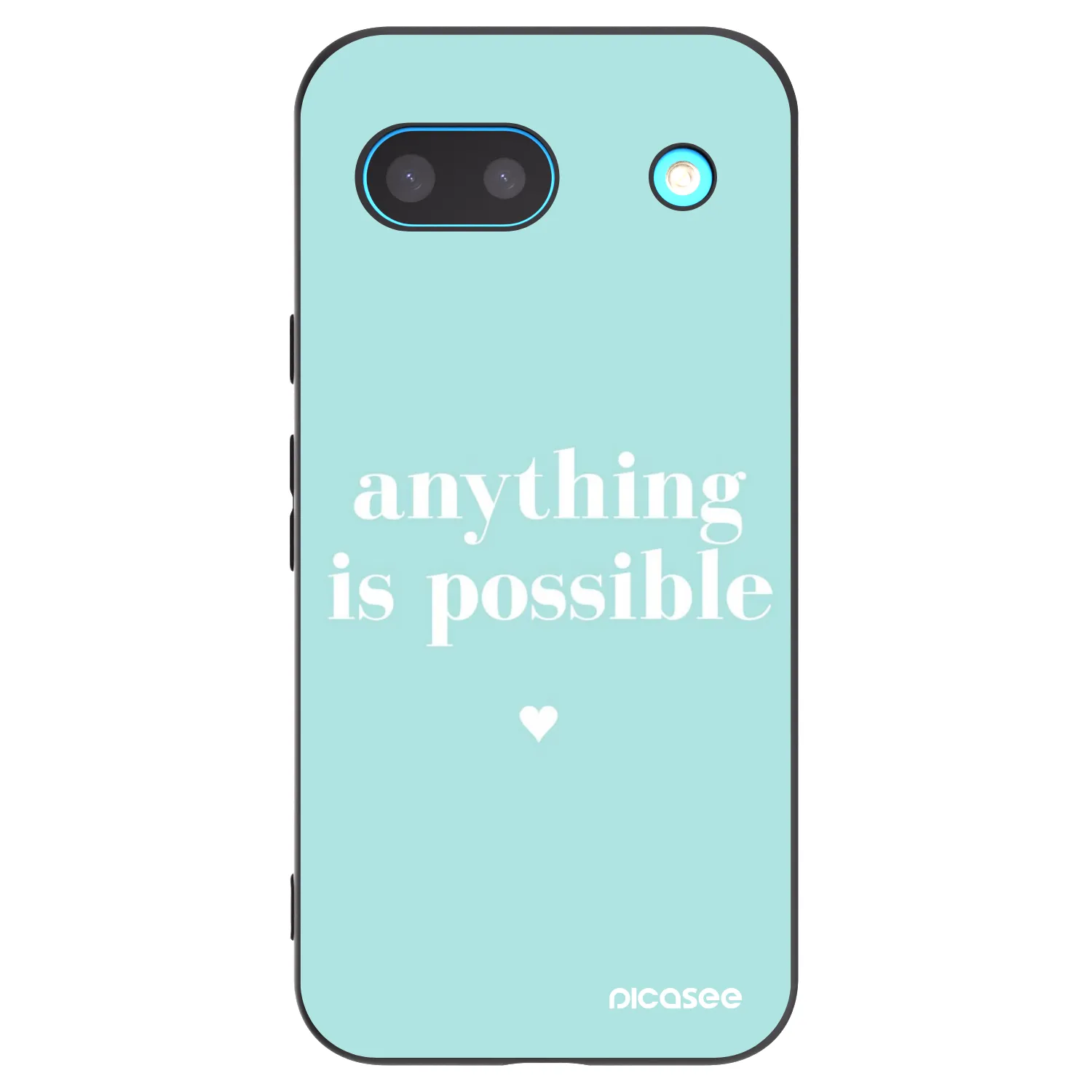 Picasee Google Pixel 8 Hülle - Schwarzes Silikon - Anything is possible