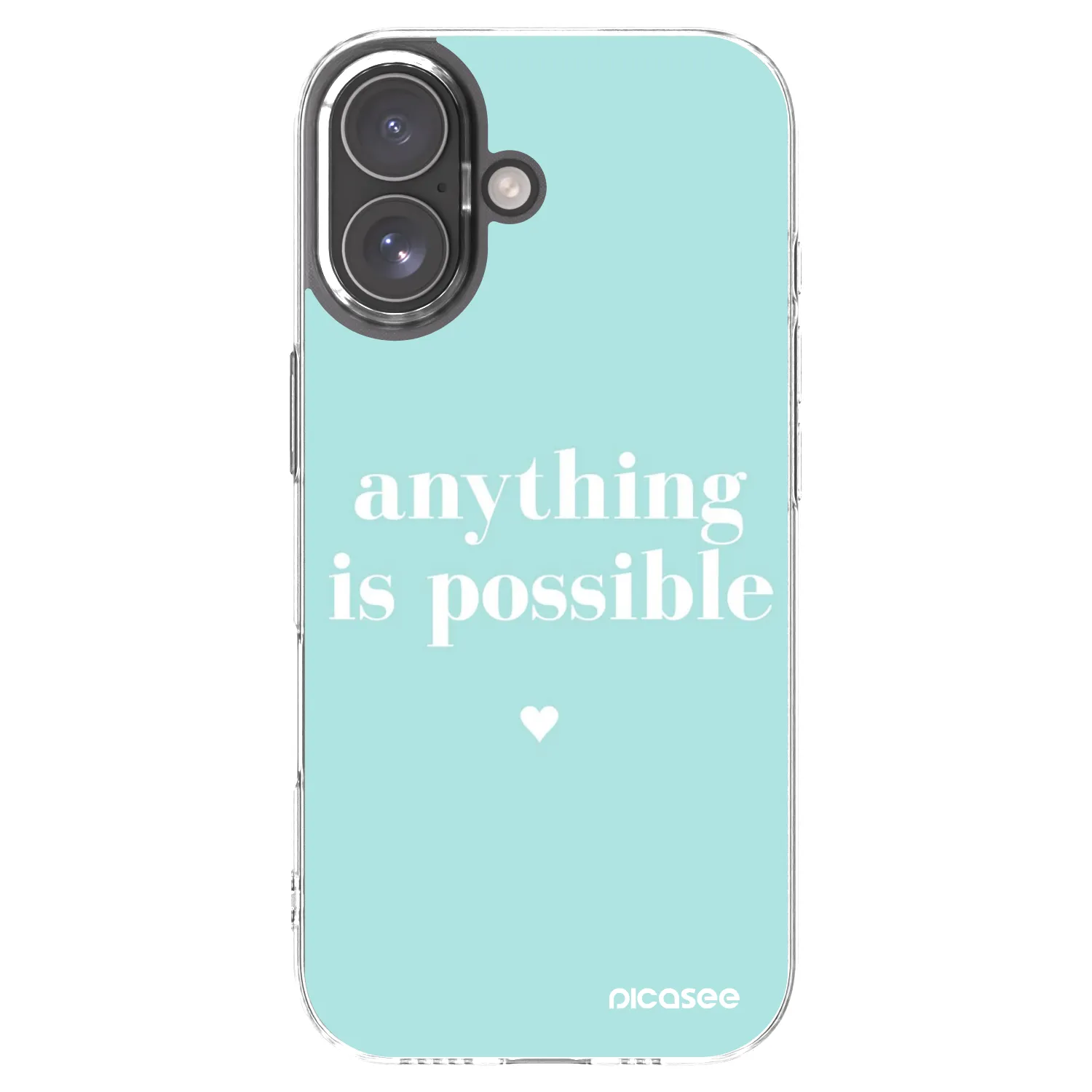 Picasee Apple iPhone 17 Hülle - Transparentes Silikon - Anything is possible