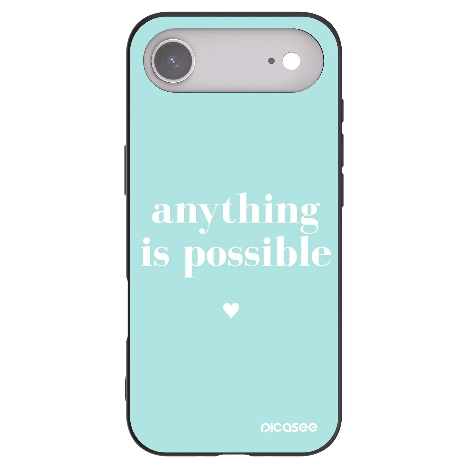 Picasee Apple iPhone Air Hülle - Schwarzes Silikon - Anything is possible