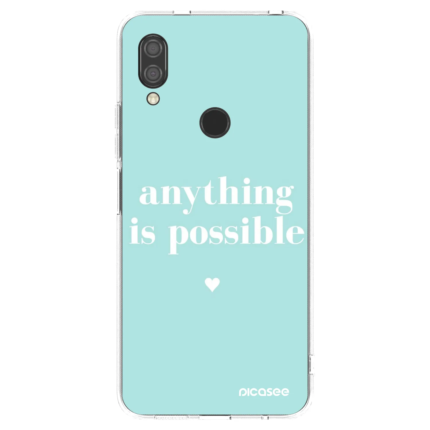 Picasee Xiaomi Redmi 7 Hülle - Transparentes Silikon - Anything is possible