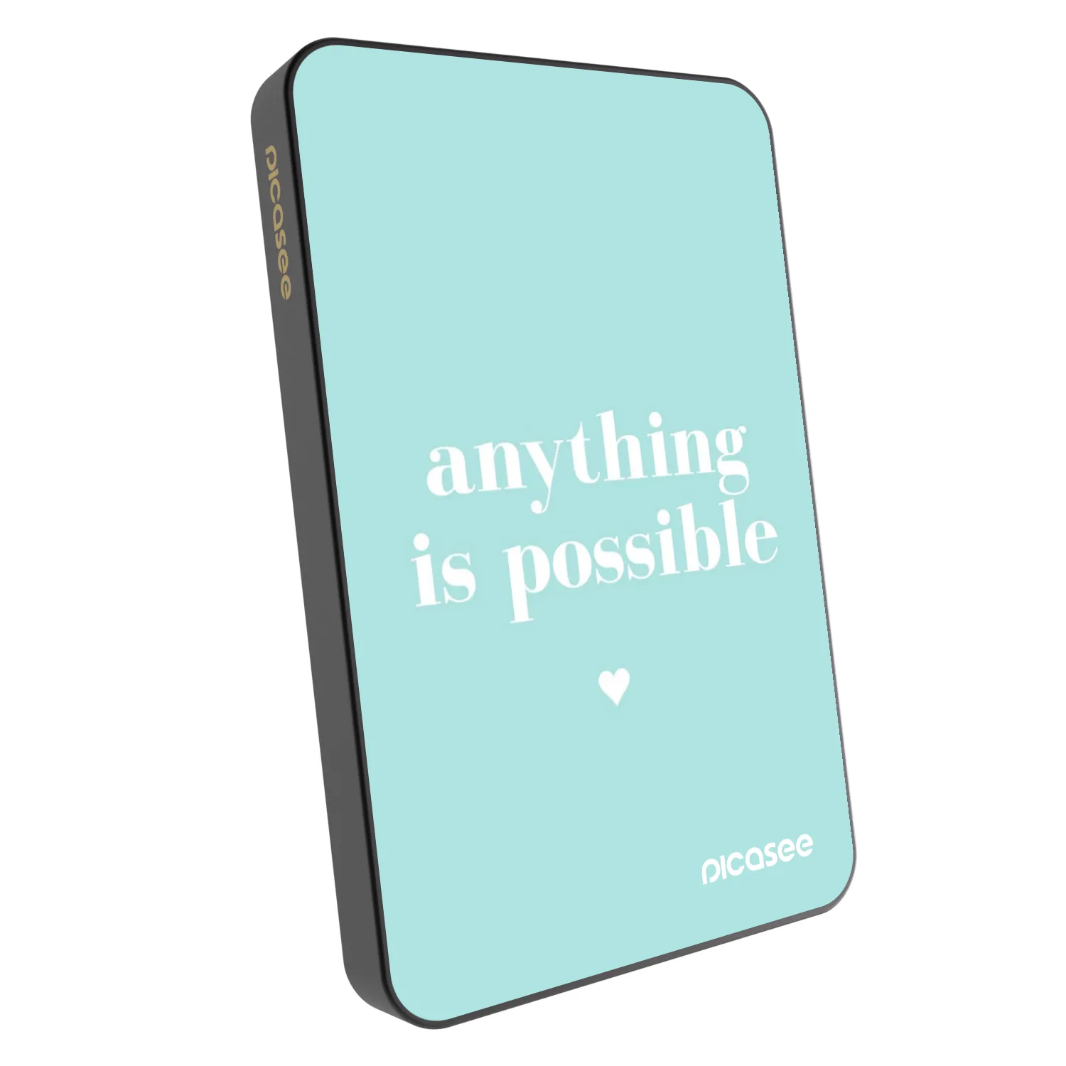 Picasee Powerbank mit MagSafe 5 000 mAh Grau - Anything is possible