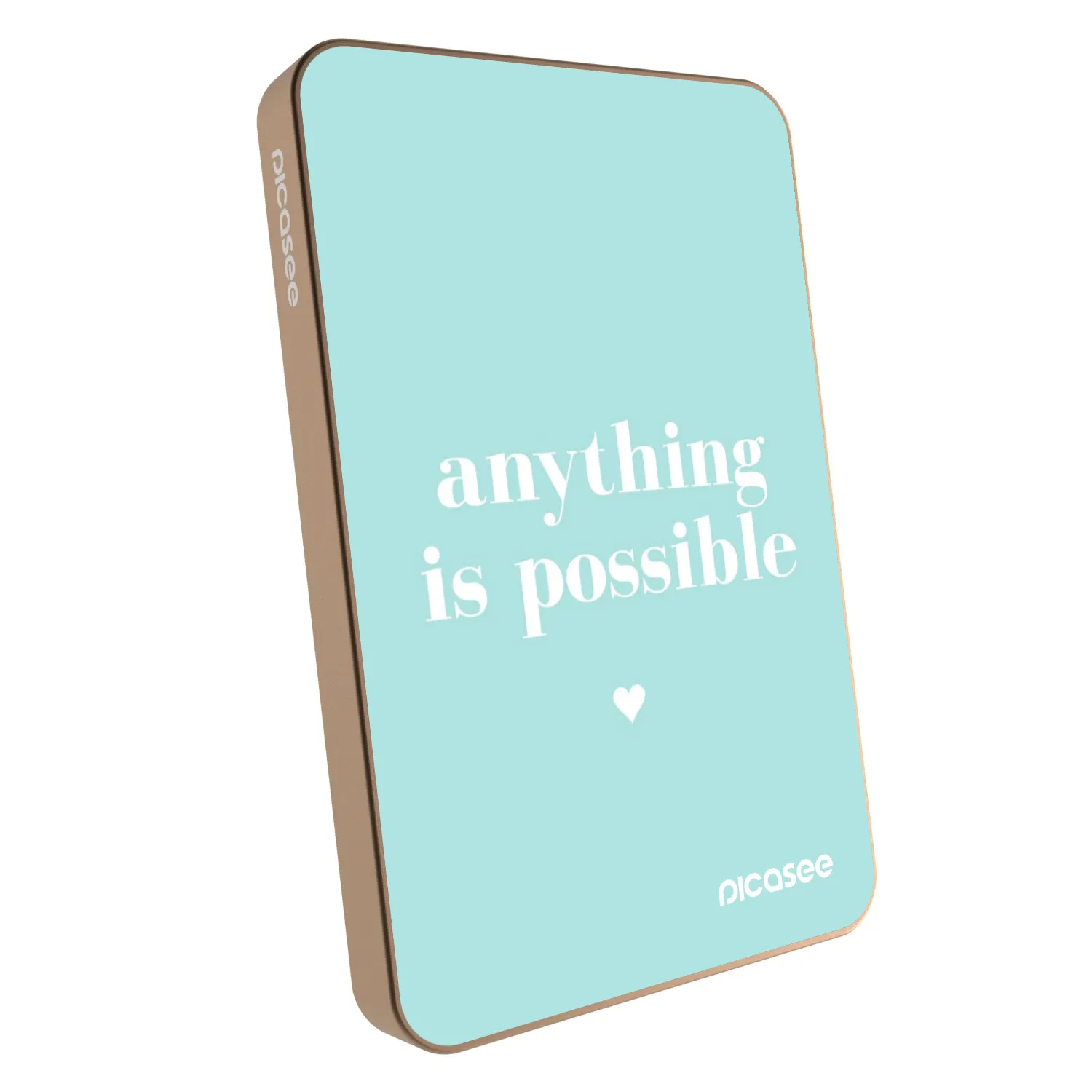 Picasee Powerbank mit MagSafe 5 000 mAh Golden - Anything is possible