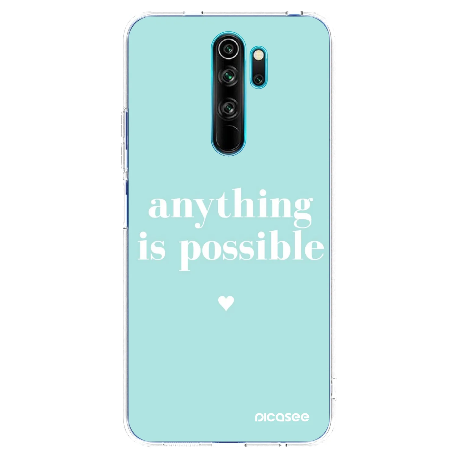 Picasee Xiaomi Redmi Note 8 Pro Hülle - Transparentes Silikon - Anything is possible