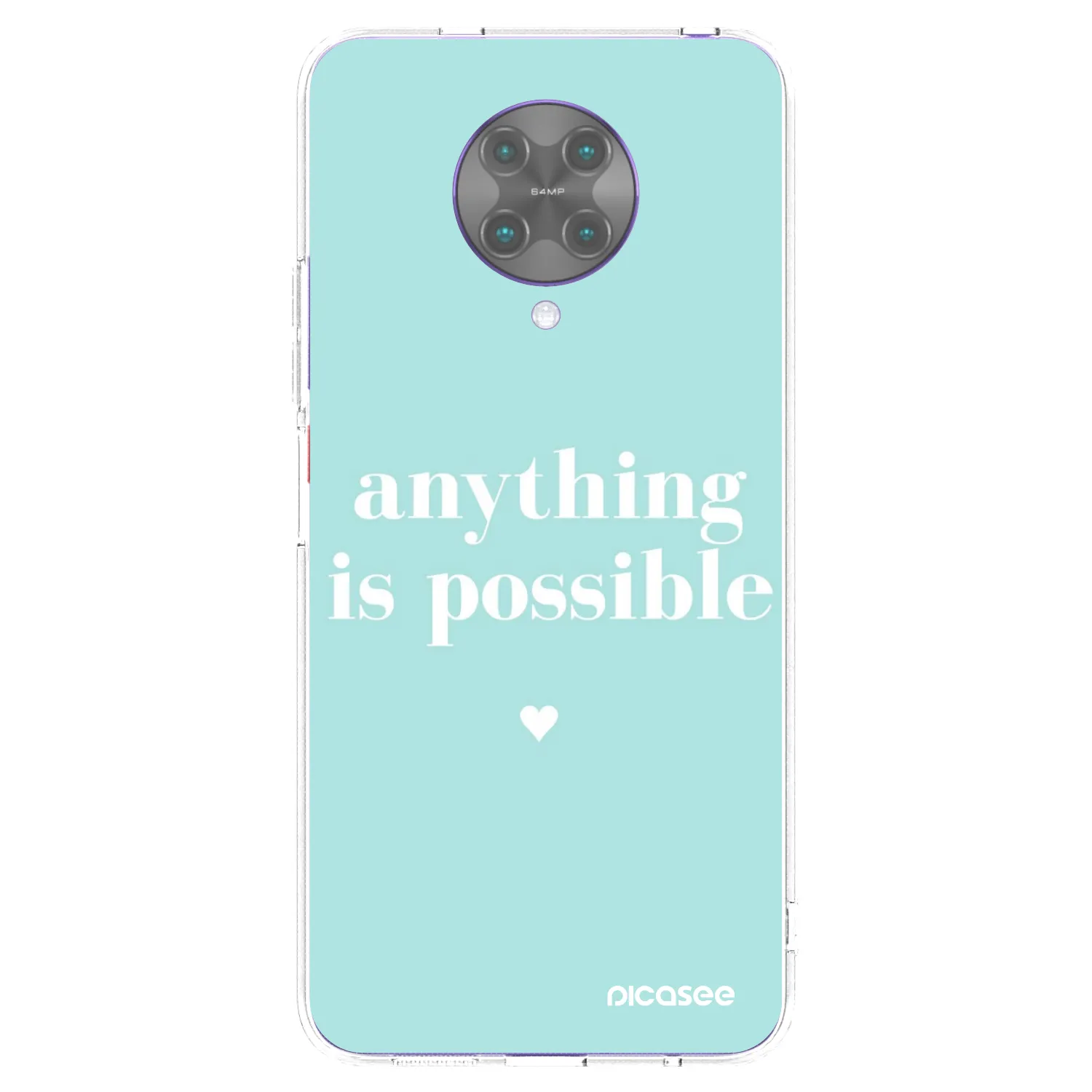 Picasee Xiaomi Poco F2 Pro Hülle - Transparentes Silikon - Anything is possible