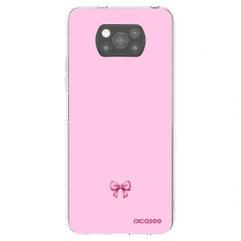 Picasee Xiaomi Poco X3 Hülle - Schwarzes Silikon - Blush bow