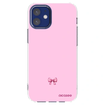 Picasee Apple iPhone 12 mini Hülle - Transparentes Silikon - Blush bow