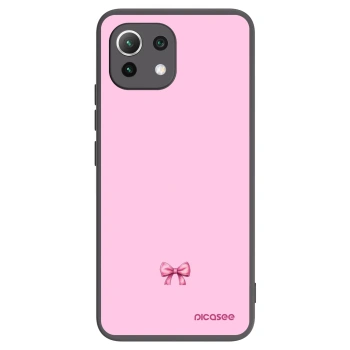 Picasee Xiaomi Mi 11 Lite Hülle - Schwarzes Silikon - Blush bow
