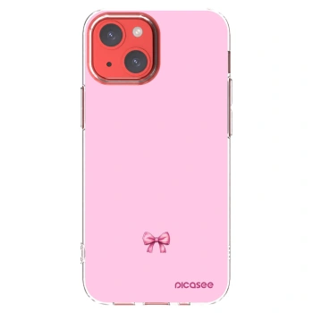 Picasee Apple iPhone 13 mini Hülle - Transparentes Silikon - Blush bow