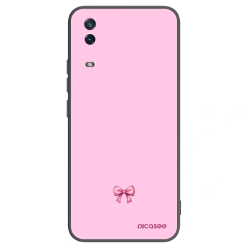 Picasee Vivo Y11s Hülle - Schwarzes Silikon - Blush bow