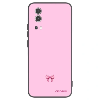 Picasee Vivo Y72 5G Hülle - Schwarzes Silikon - Blush bow