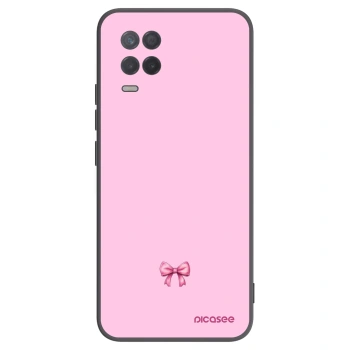 Picasee Realme 8 5G Hülle - Schwarzes Silikon - Blush bow