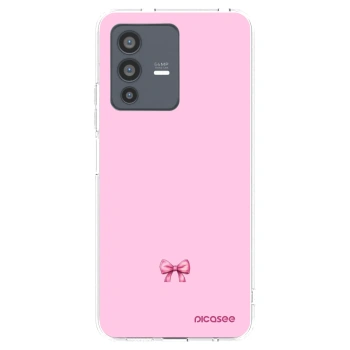 Picasee Vivo V23 5G Hülle - Transparentes Silikon - Blush bow
