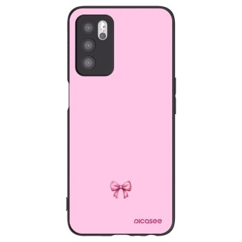 Picasee OPPO A16s Hülle - Schwarzes Silikon - Blush bow