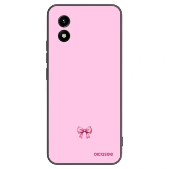 Picasee Vivo Y01 Hülle - Schwarzes Silikon - Blush bow