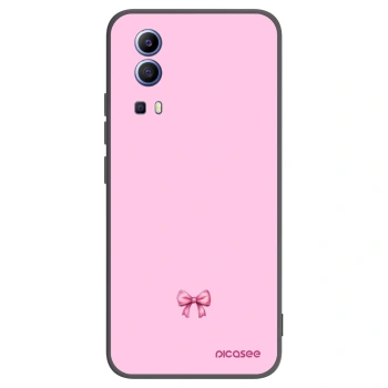 Picasee Vivo Y52 5G Hülle - Schwarzes Silikon - Blush bow