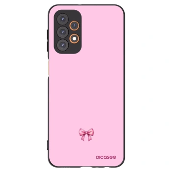 Picasee Samsung Galaxy A23 A236B 5G Hülle - Schwarzes Silikon - Blush bow